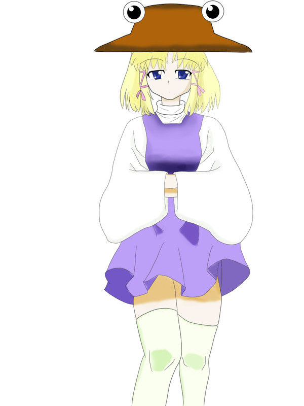 諏訪子を描いてみた