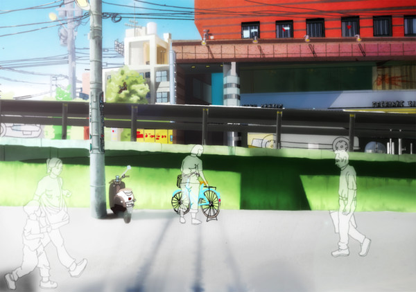 町の背景