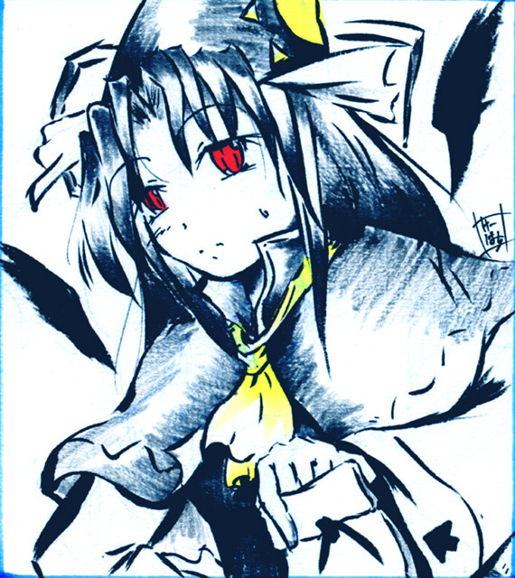 [魅魔]　色紙試し描き　[さま]