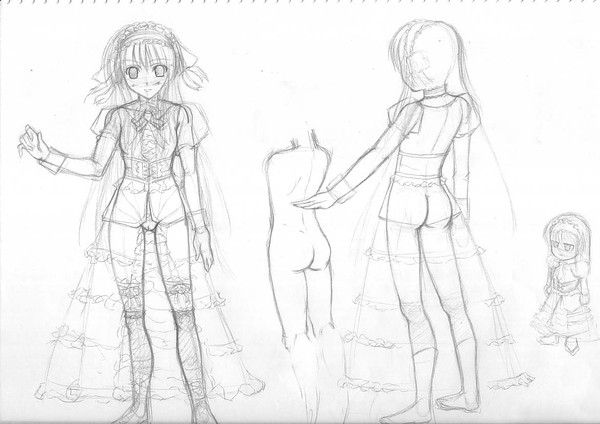 ゴスロリな服を描いてみよう～その3