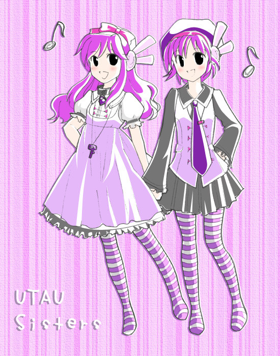 【UTAU】デフォ子とデフォ妹ミニサイズ