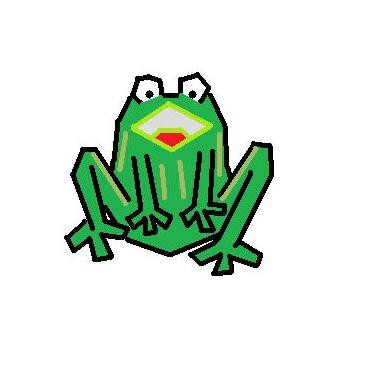 笑うカエルはなく