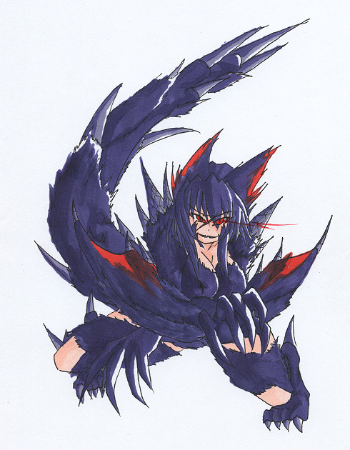 一本傷のナルガさん