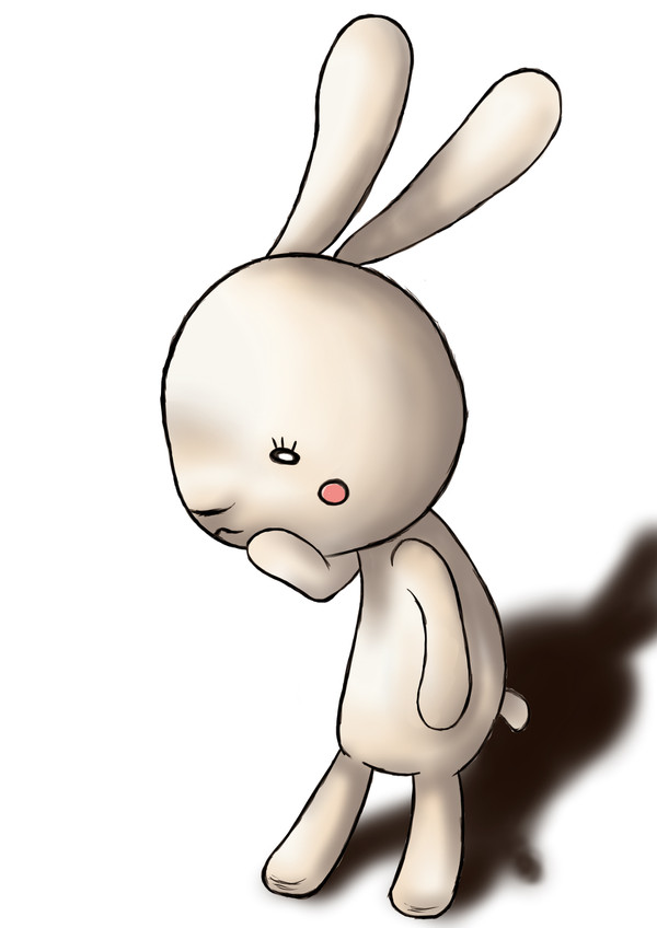 悩みうさぎ