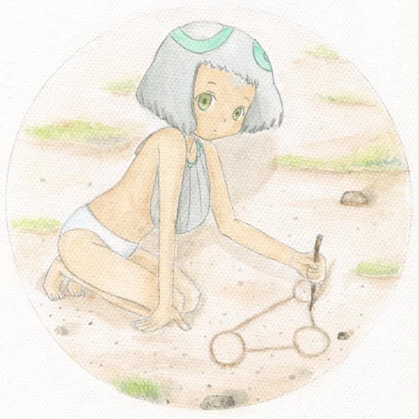 灰色の子