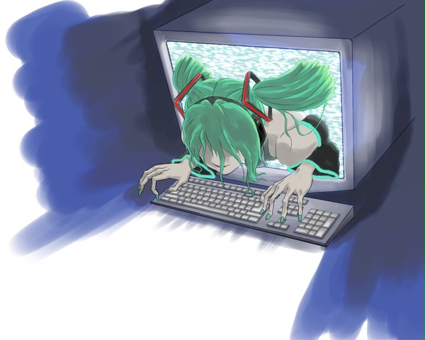 ぼくのPCからミクが飛び出してきた。