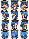 RPGツクールVX用比那名居天子キャラチップ