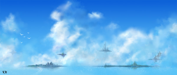 Sea fog city