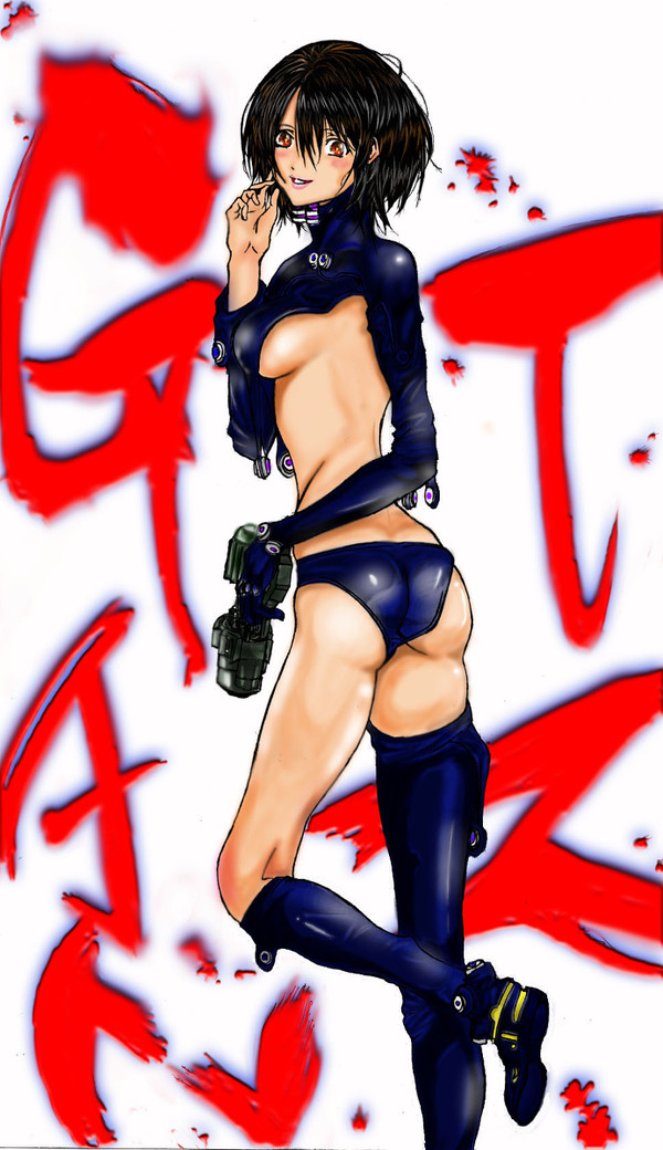 GANTZスーツ着た女の子