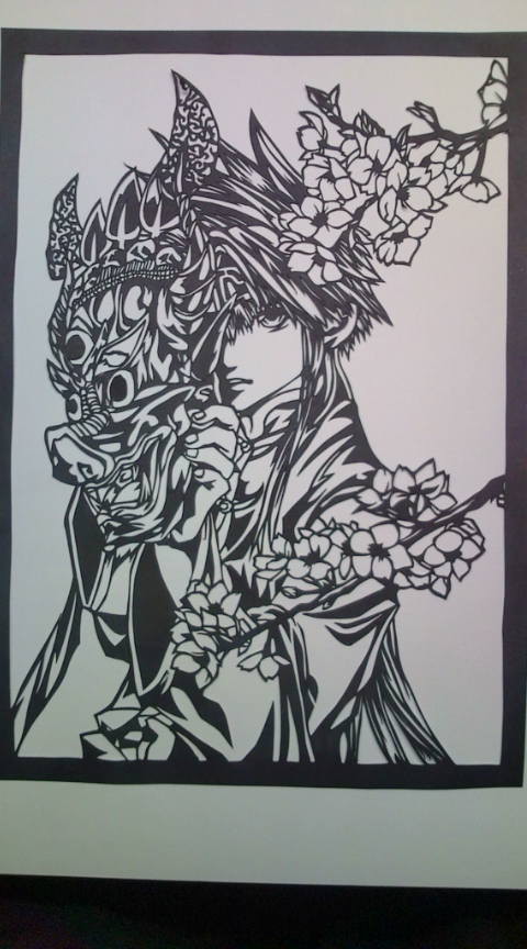 切り絵 斉天大聖