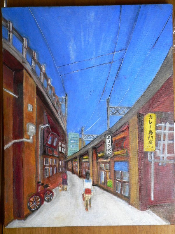 【油絵】御徒町