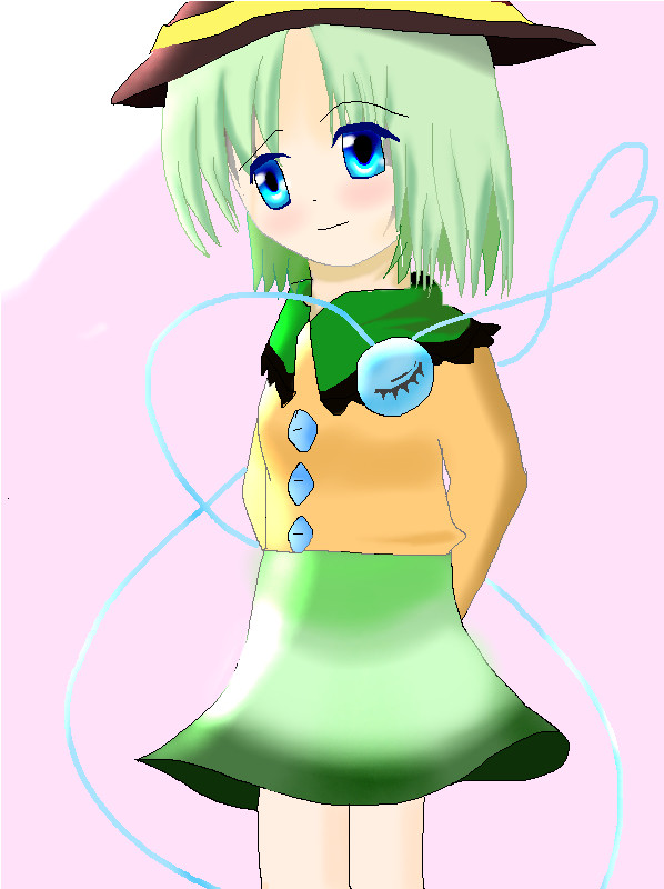 地霊殿キャラを描いてみる。(こいし)