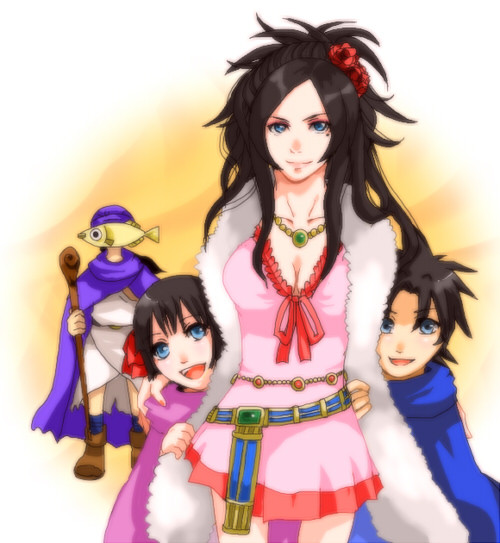 黒髪家族