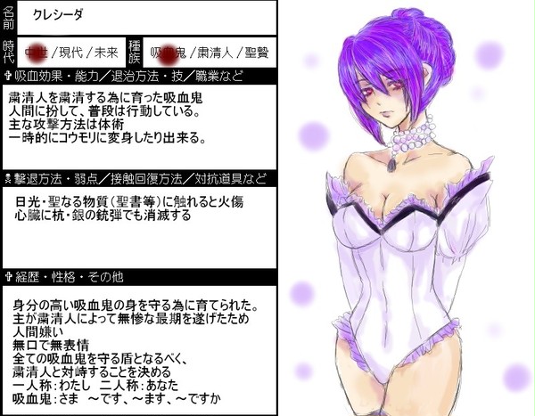 【ぴくのく】 クレシーダ 【吸血鬼:中世】