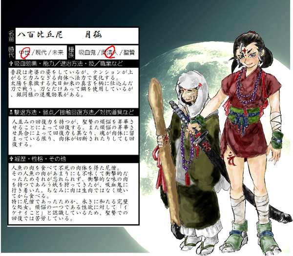 【ぴくのく】月狐【ぴくのく中世・粛清人】