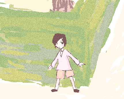 夕方の隠れんぼ