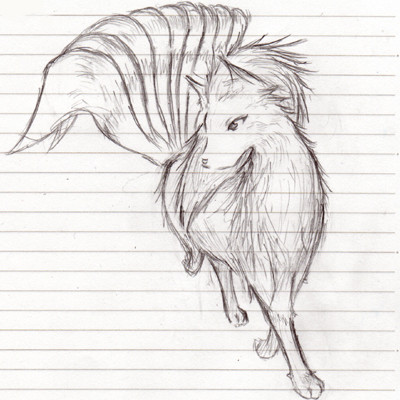 落書き御狐様