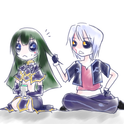 お前って、けっこう長い髪しているなぁ。