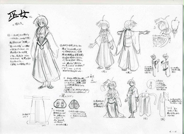 巫女の描き方覚書(嘘含む(´Д`;))