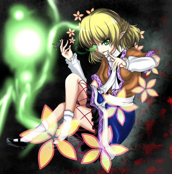 深淵に潜む緑色の眼をした怪物。