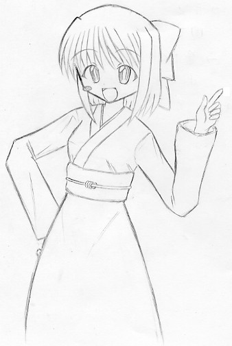 琥珀さん（ラフ）