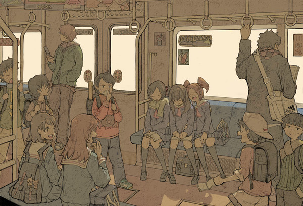 帰りの電車