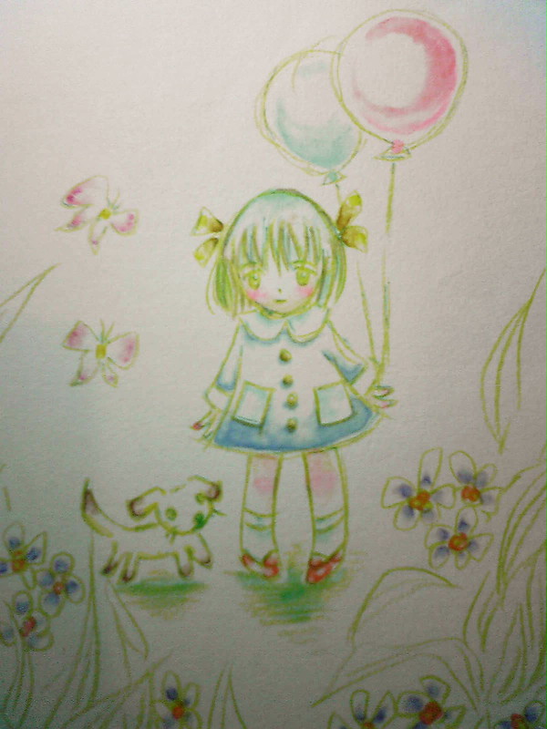 わんころと風船