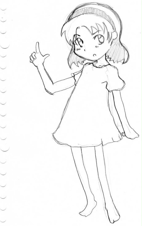 落書き少女