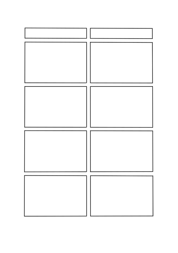 【テンプレ】4コマ描こうぜ【FREE素材】