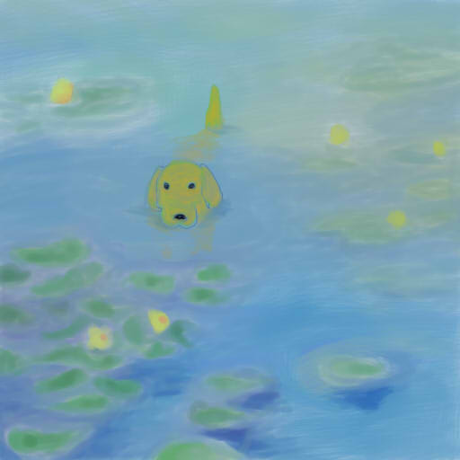 モネとわんこ