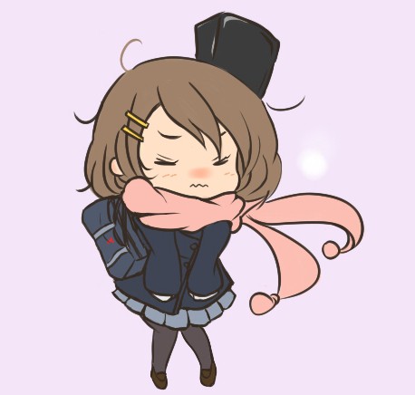 手袋わすれたー；