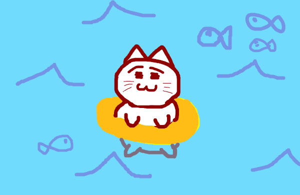 うきわねこ