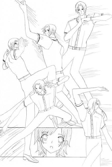 あ、高虎くんが鍛錬してる…