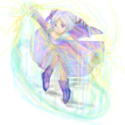 ティニー魔法発動中