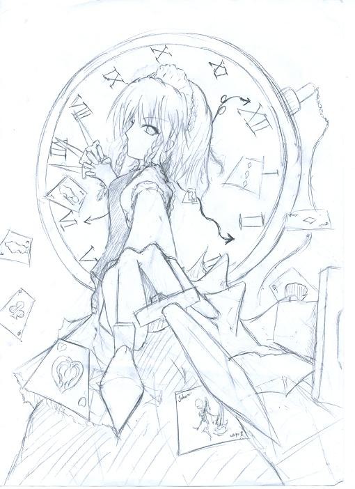 十六夜昨夜ラフ