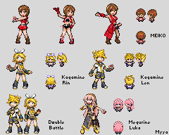ポケモントレーナ　MEIKO＆リンレン＆ルカ
