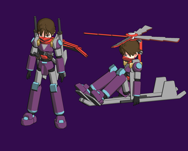 可変アーマー：ヘリ