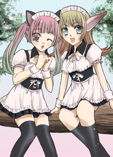 メイドカフェのフライヤー