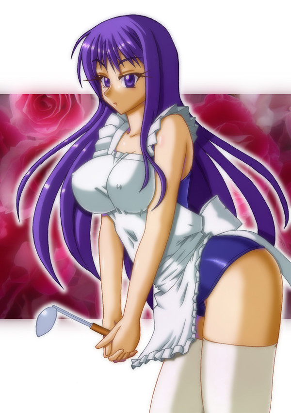 スク水エプロンでマラリヤさん