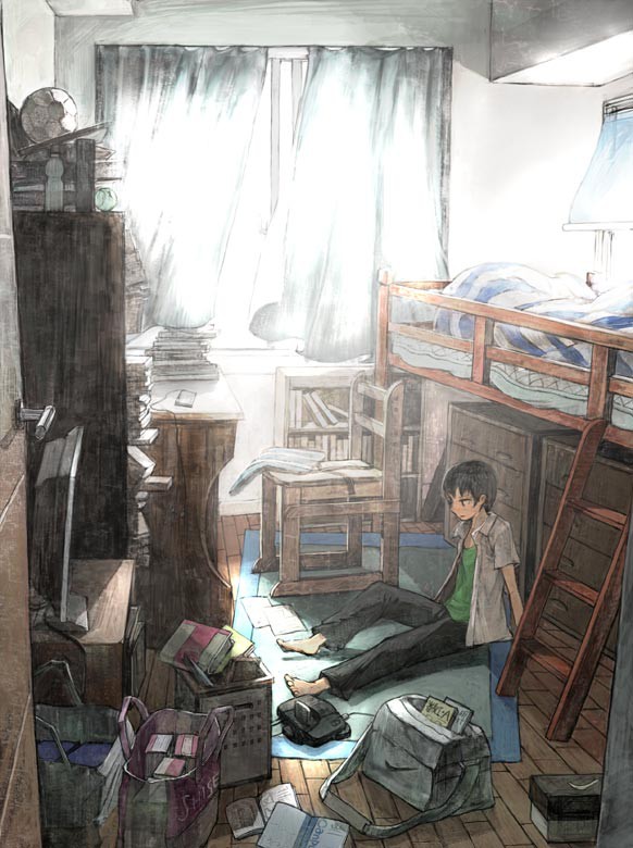 散らかった部屋