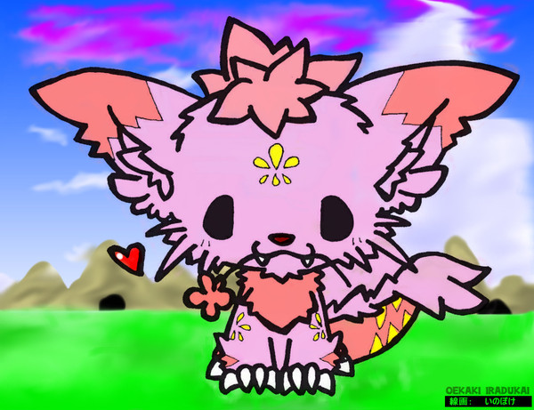 魔界の空と小さな魔物
