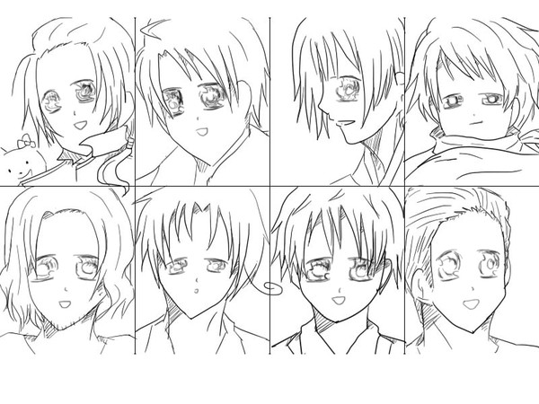 色んな顔が描きたくて。