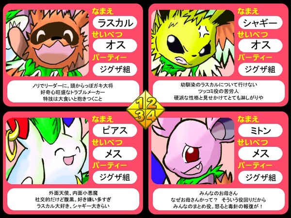 【ぴくポケダンジョン】チーム:ジグザ組