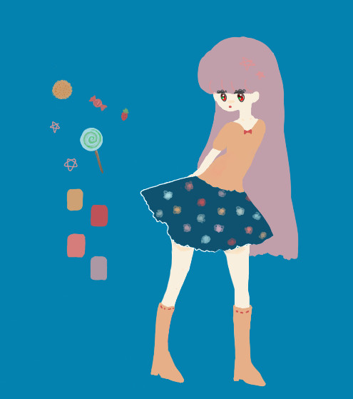 長い髪の女の子