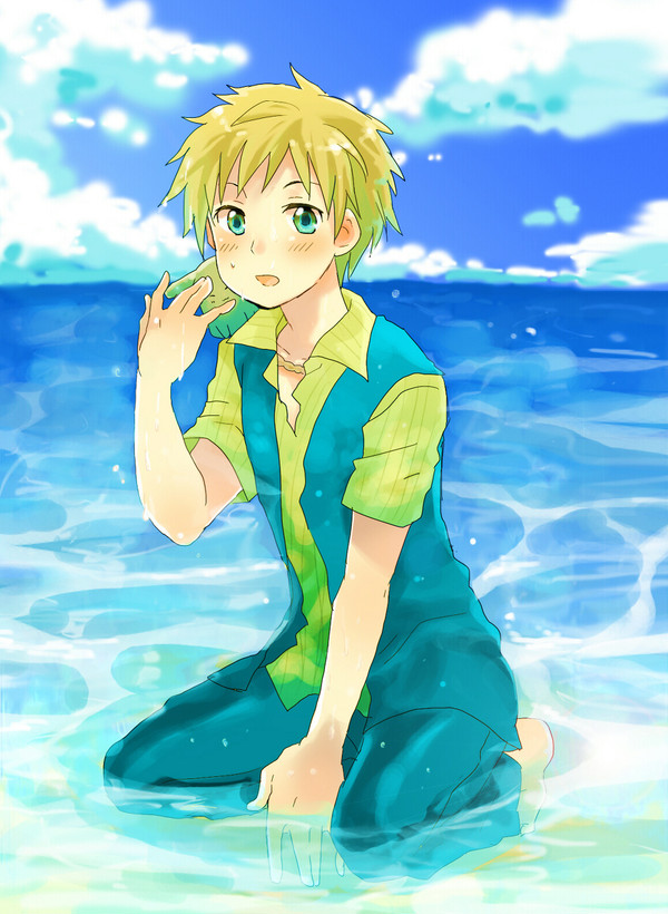 誉さんと海