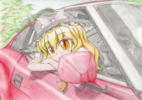 魔法使いと真赤な車