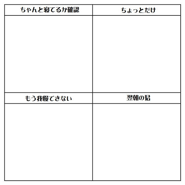 【テンプレ】眠いんです。な君にイタズラ【ＺＺＺ】