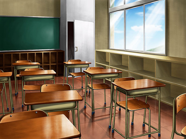 習作「学校の教室」