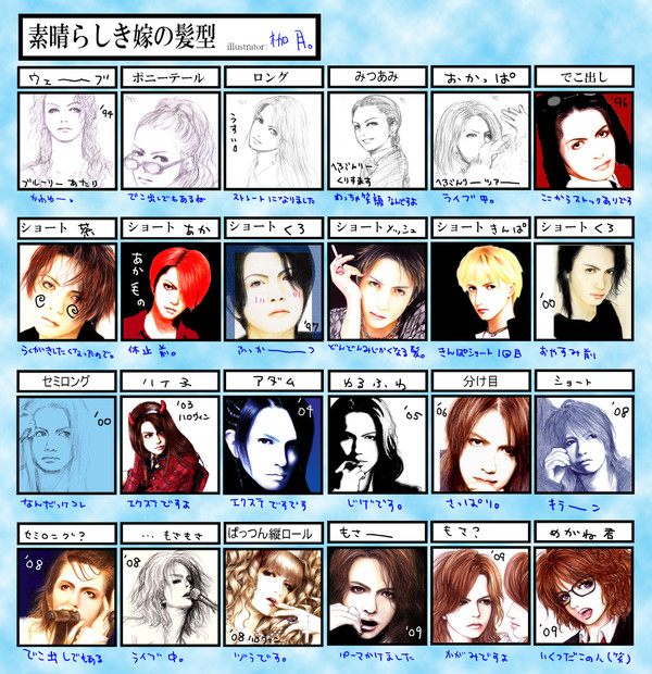 素晴らしきHYDEの髪型