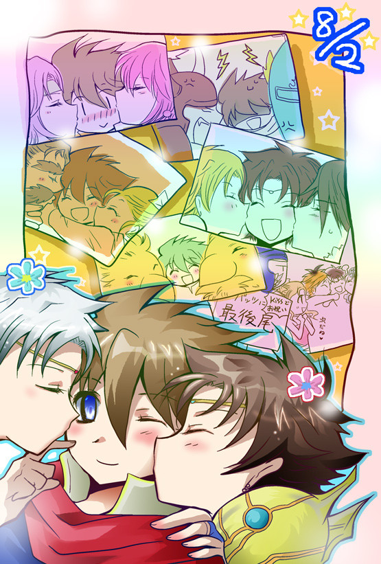両手に花でバッツの日【キス注意】